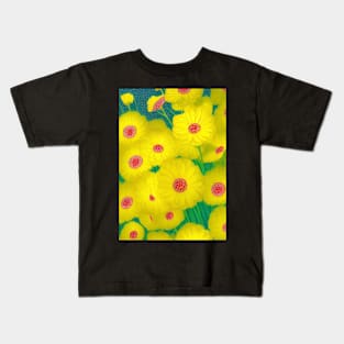 BEAUTIFUL YELLOW FLOWERS WITH RED CENTRE Kids T-Shirt